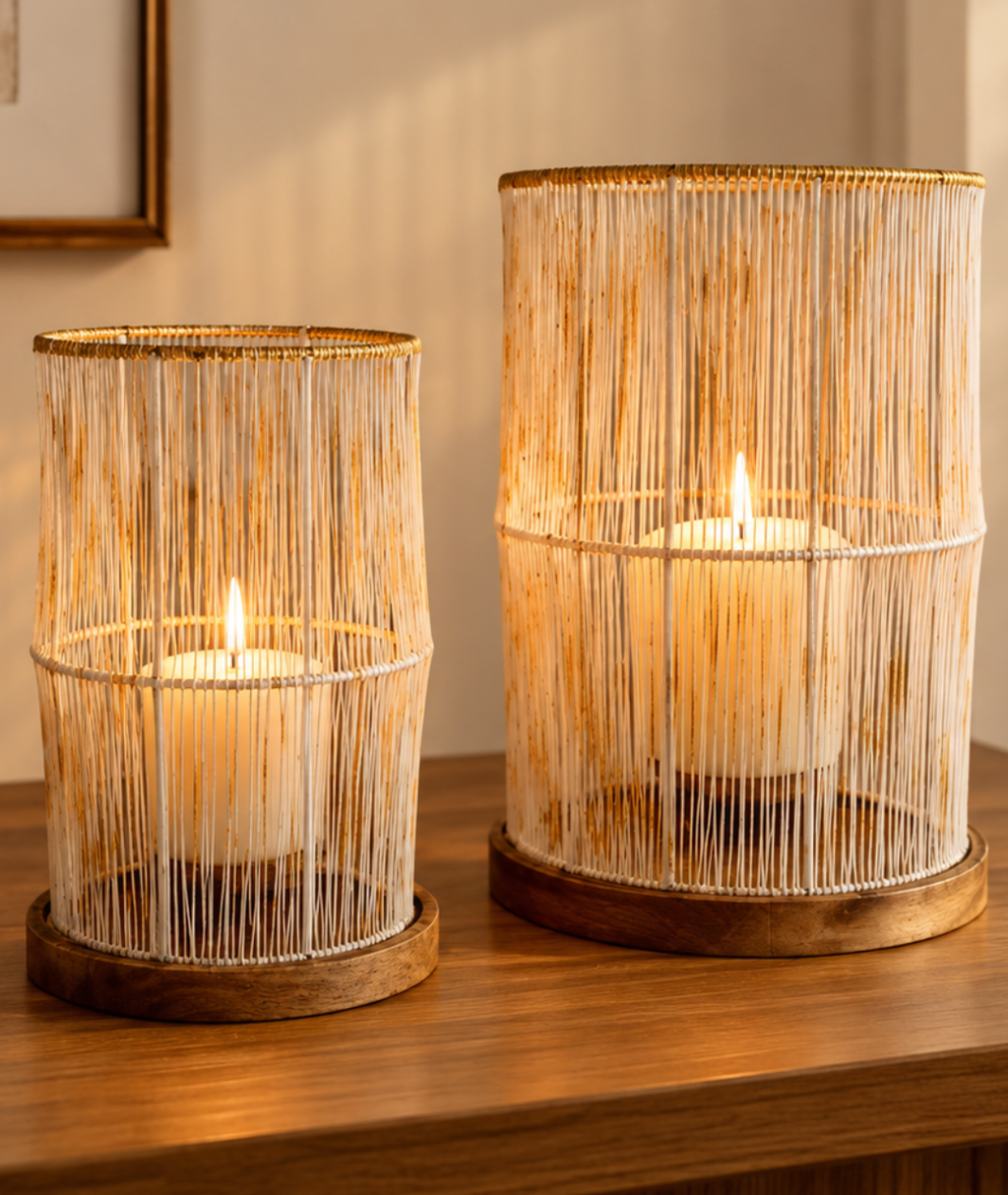 Silken Glow Lantern — Set of 2