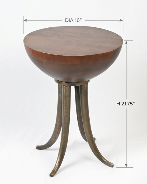 Aurelius Flared Tripod Side Table