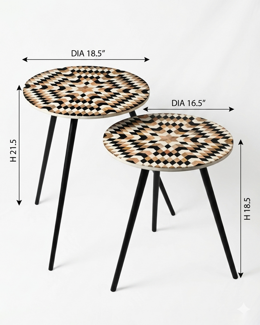Celestial Mosaic Nesting Tables