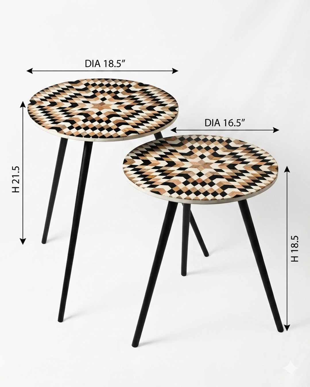 Celestial Mosaic Nesting Tables