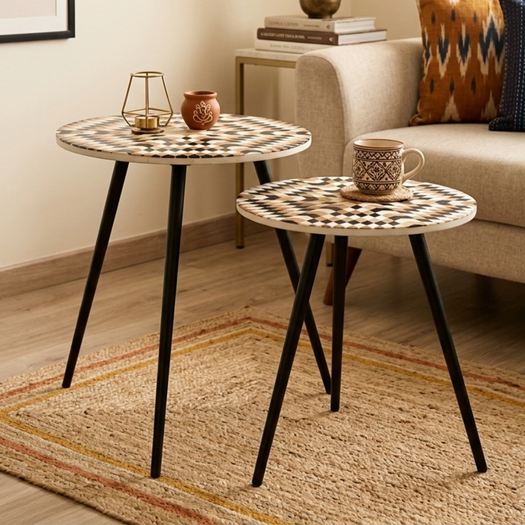 Celestial Mosaic Nesting Tables