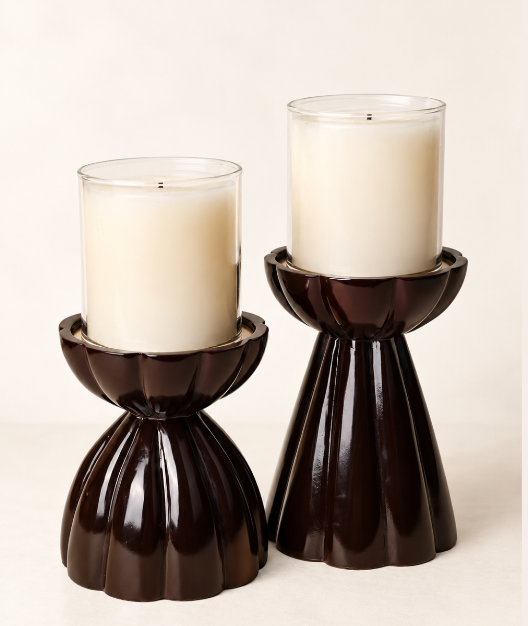 Sculpt Candle Stand — Set of 2