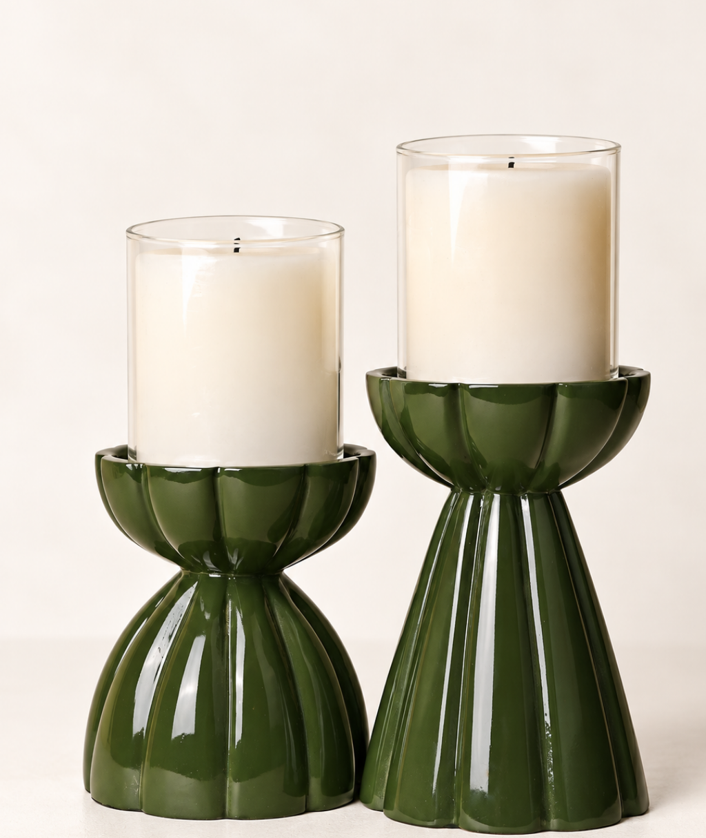 Sculpt Candle Stand — Set of 2