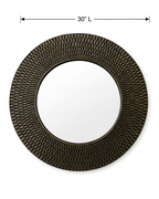 Noir Weave Wall Mirror