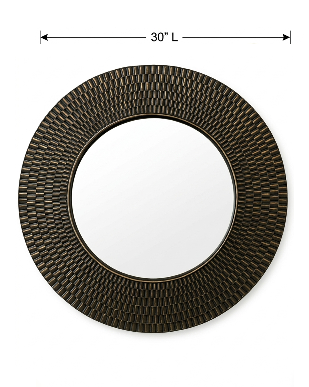 Noir Weave Wall Mirror