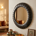 Obsidian Ribbed Wall Mirror