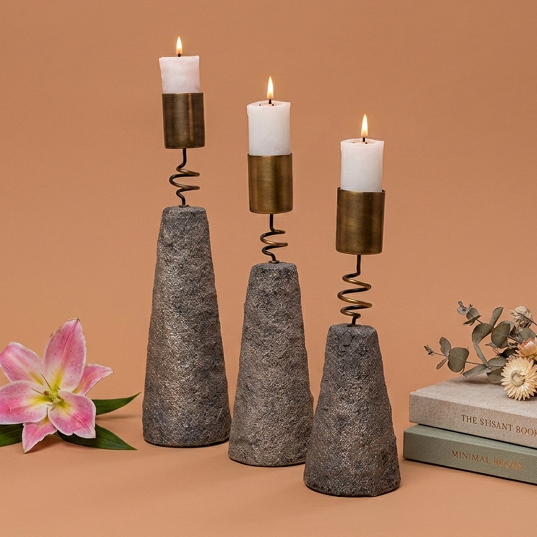 Ember Rise Candle Holders Set of 3