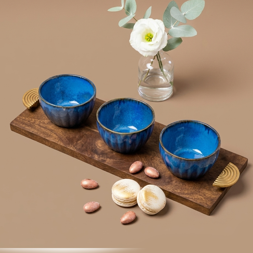 Sapphire Trio Snack Set