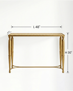 Aurelia Rattan Console Table