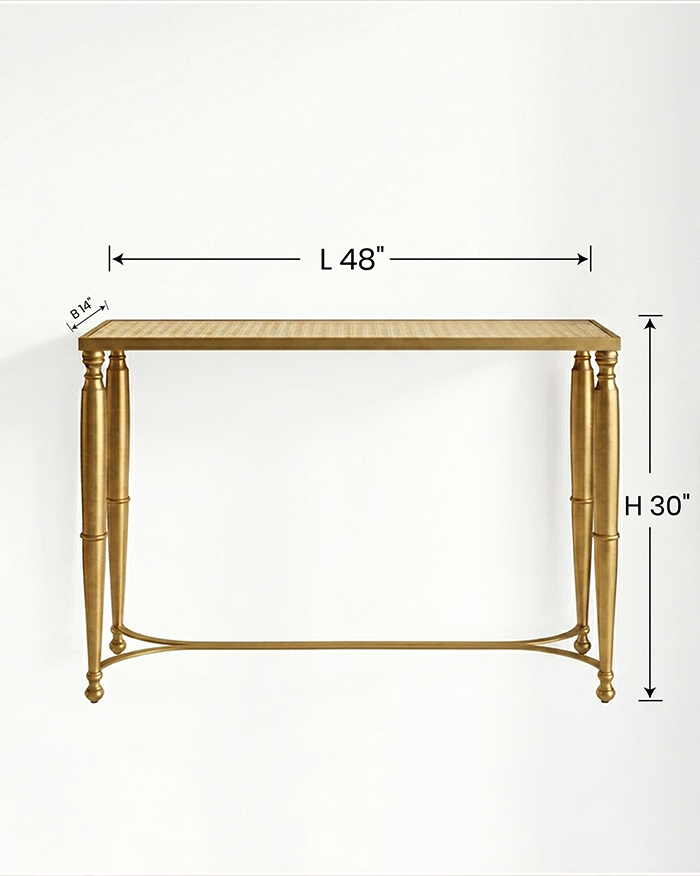 Aurelia Rattan Console Table
