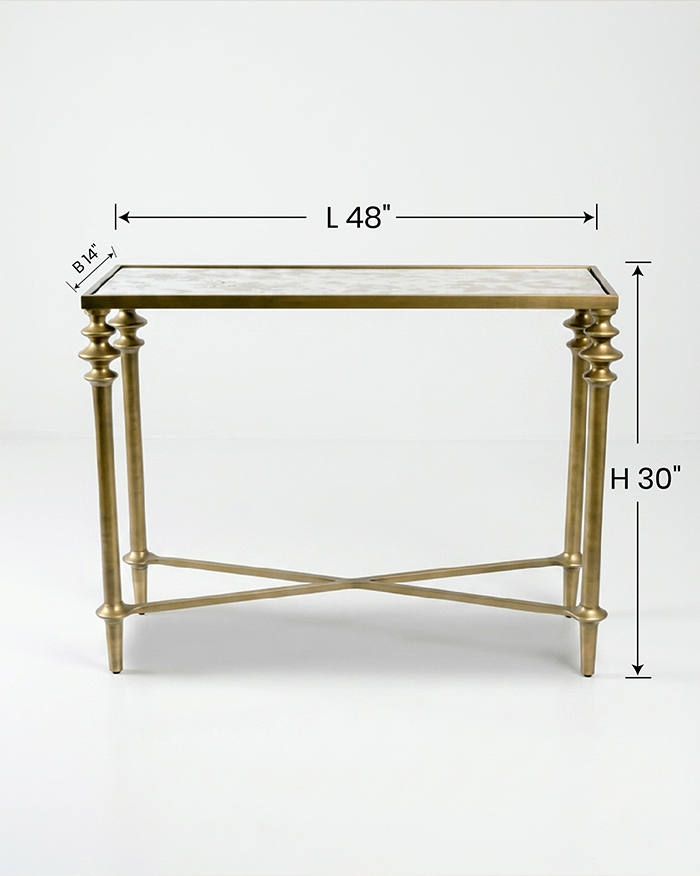 Antique Mirror Console Table