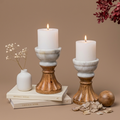 Serene Pedestal Candle Holder Single