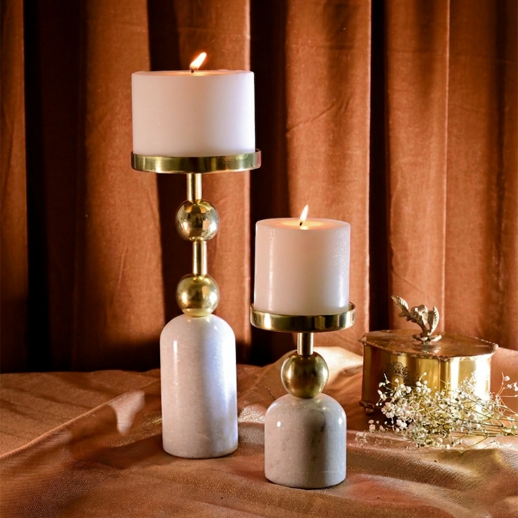 Ebony Candle Stand – Set of 2