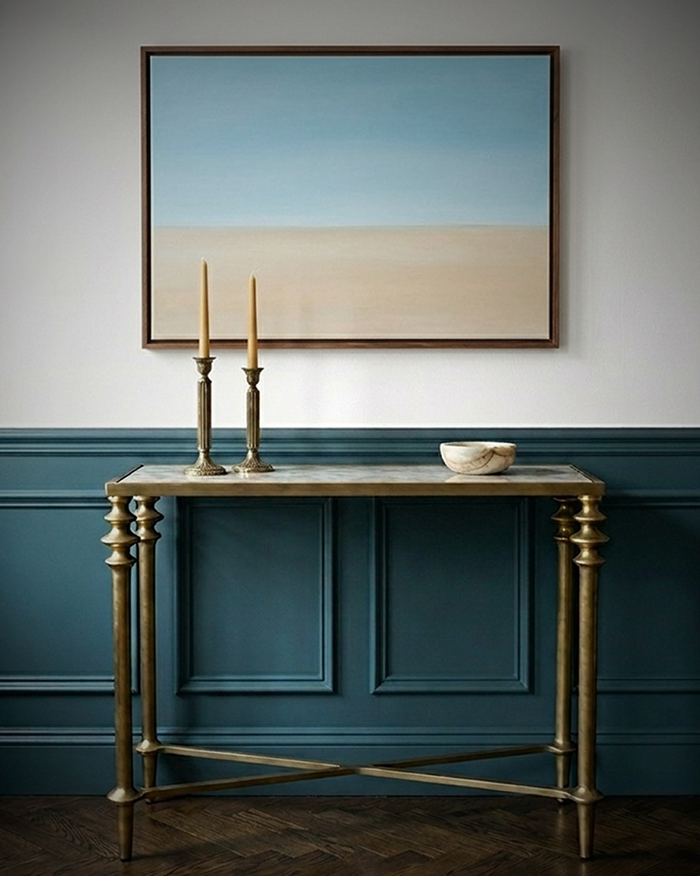 Antique Mirror Console Table