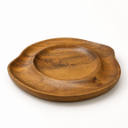 SCULPTED WOODEN PLATTER