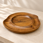 SCULPTED WOODEN PLATTER