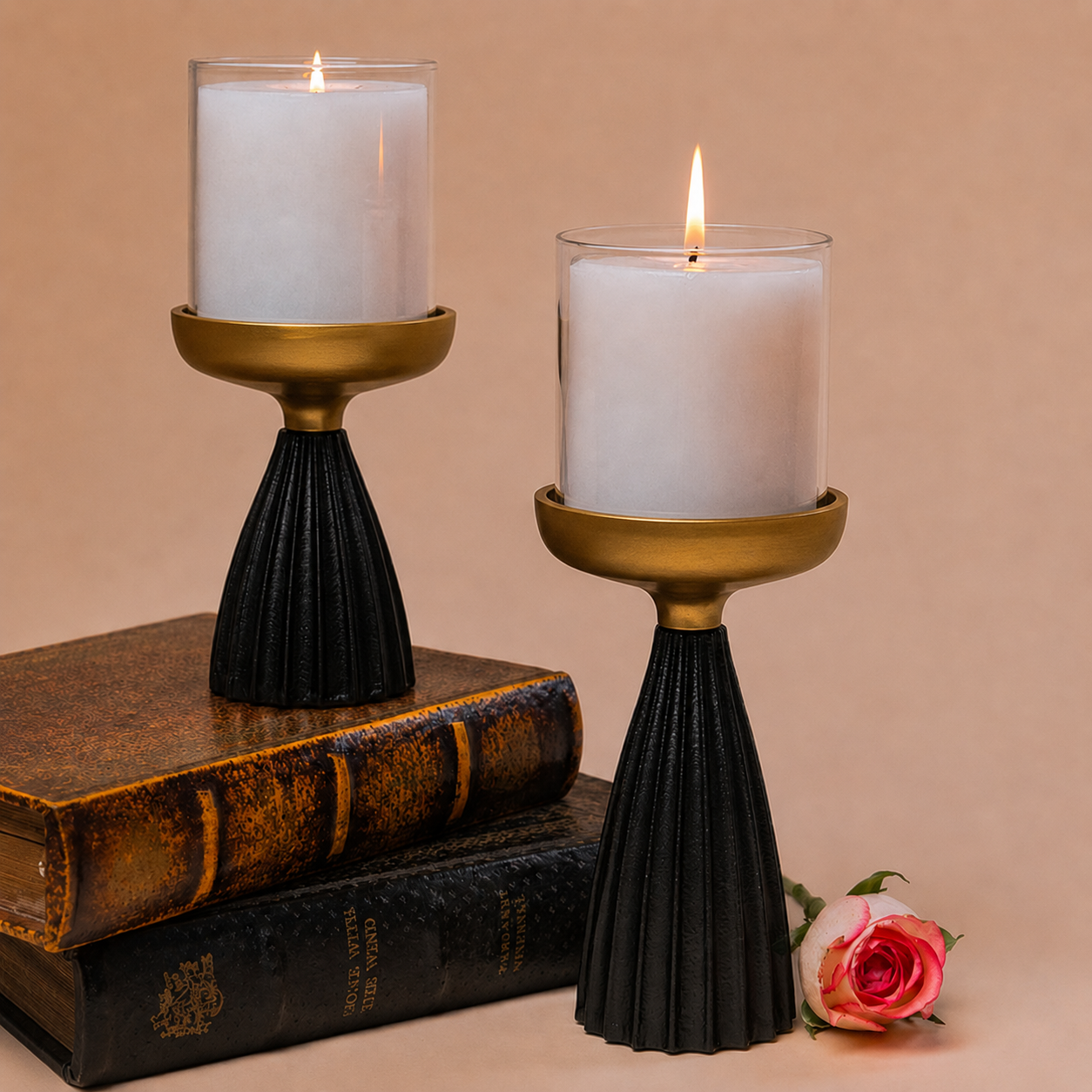 Terra Pillar Holder – Set of 2