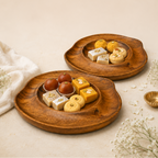 SCULPTED WOODEN PLATTER