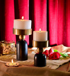 Marble Luxe Candle Stand – Set of 2