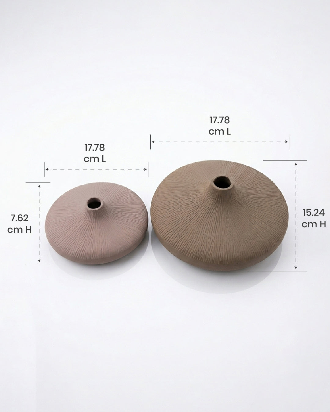 Nordic Metal Vases – Set of 2