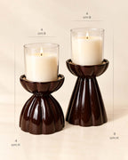Sculpt Candle Stand — Set of 2