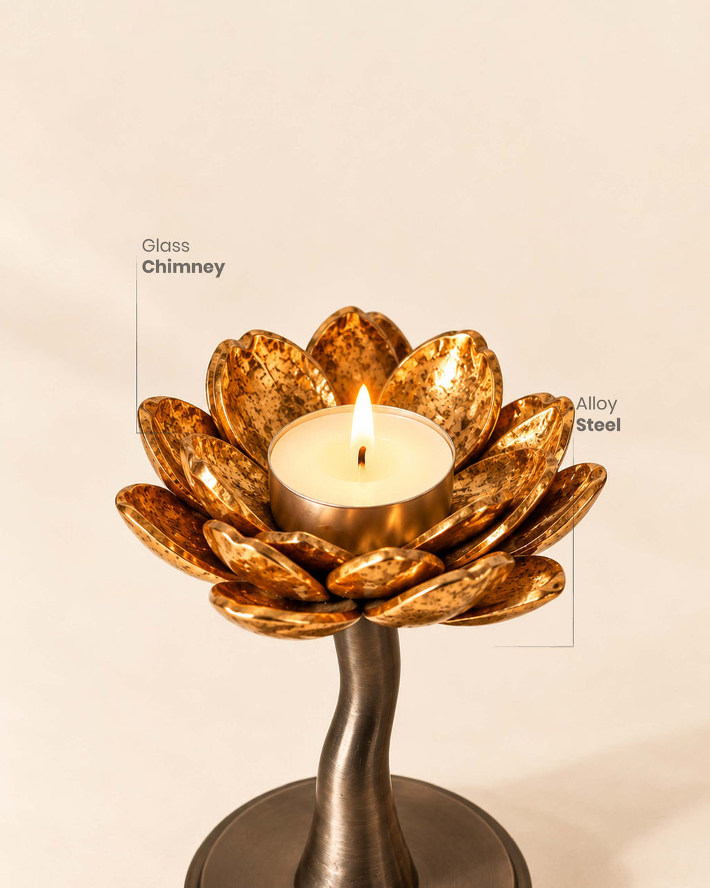 Lotus Candle Stand — Set of 2