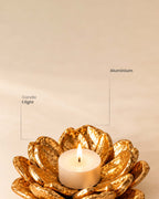 Lotus T-Light Holders — Set of 2