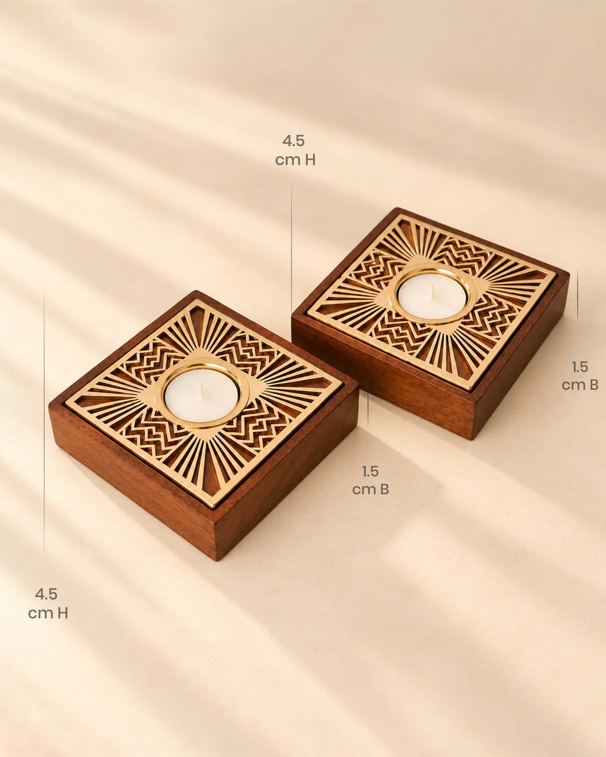 Kiara T-Light Holders — Silver