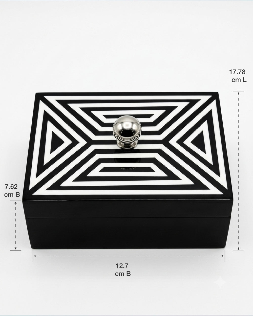 Monochrome decorative box