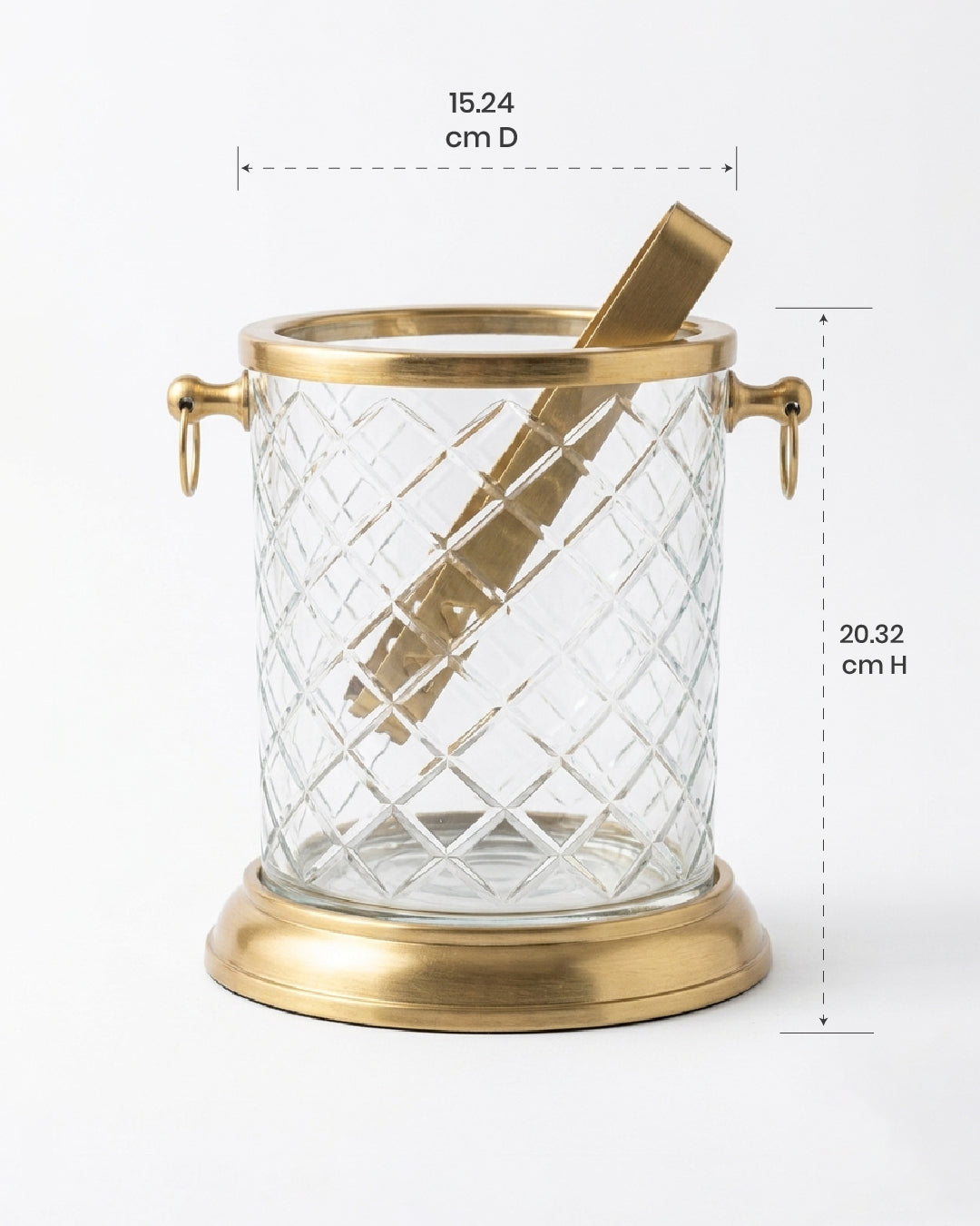 Vintage Glass Ice Bucket
