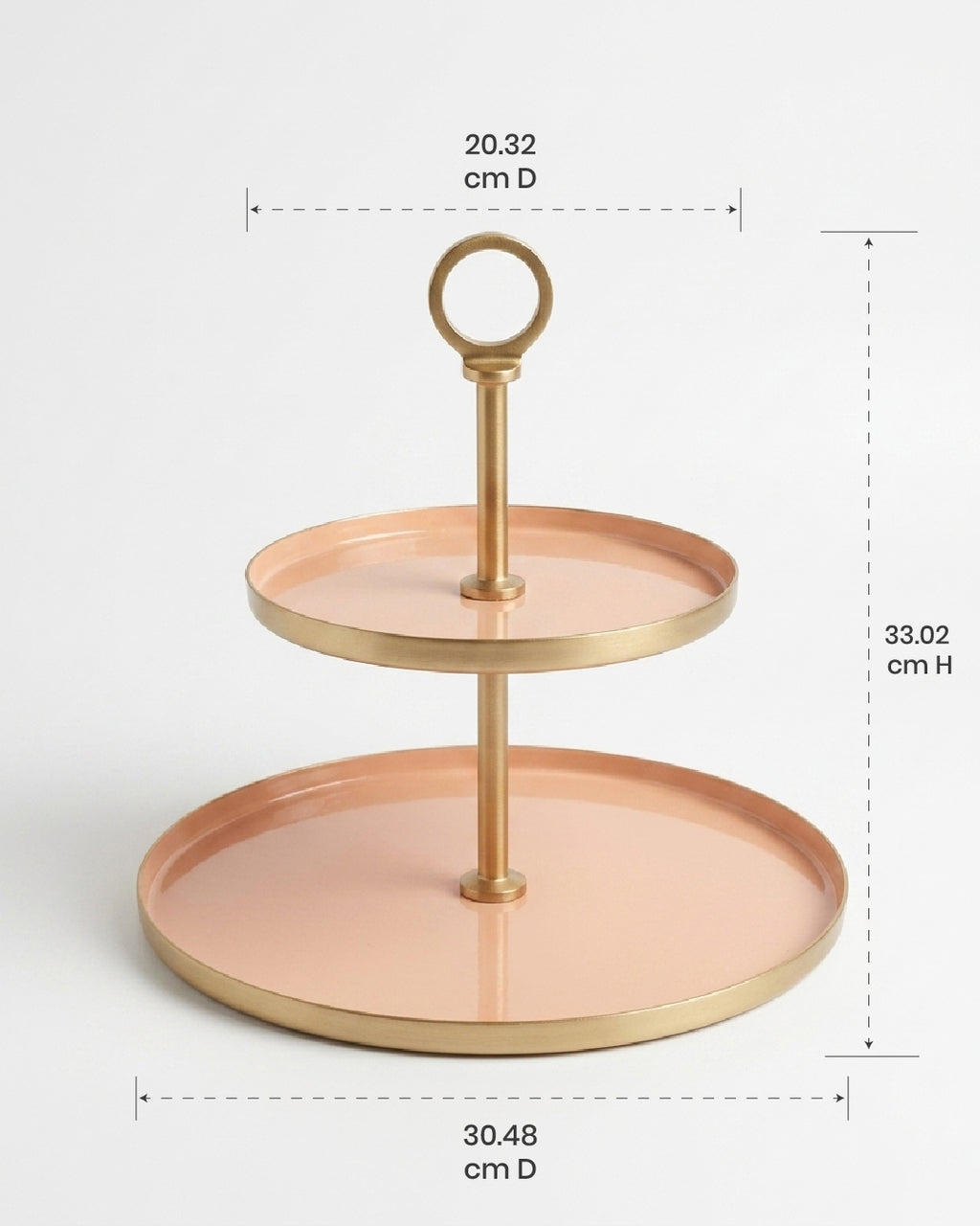 Noir Two Tier Cake Stand