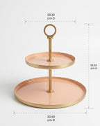 Noir Two Tier Cake Stand