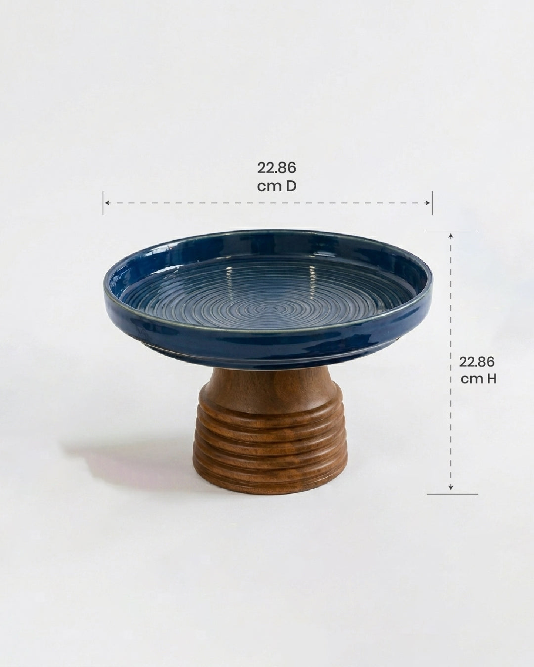 Cerra Wood Cake Stand