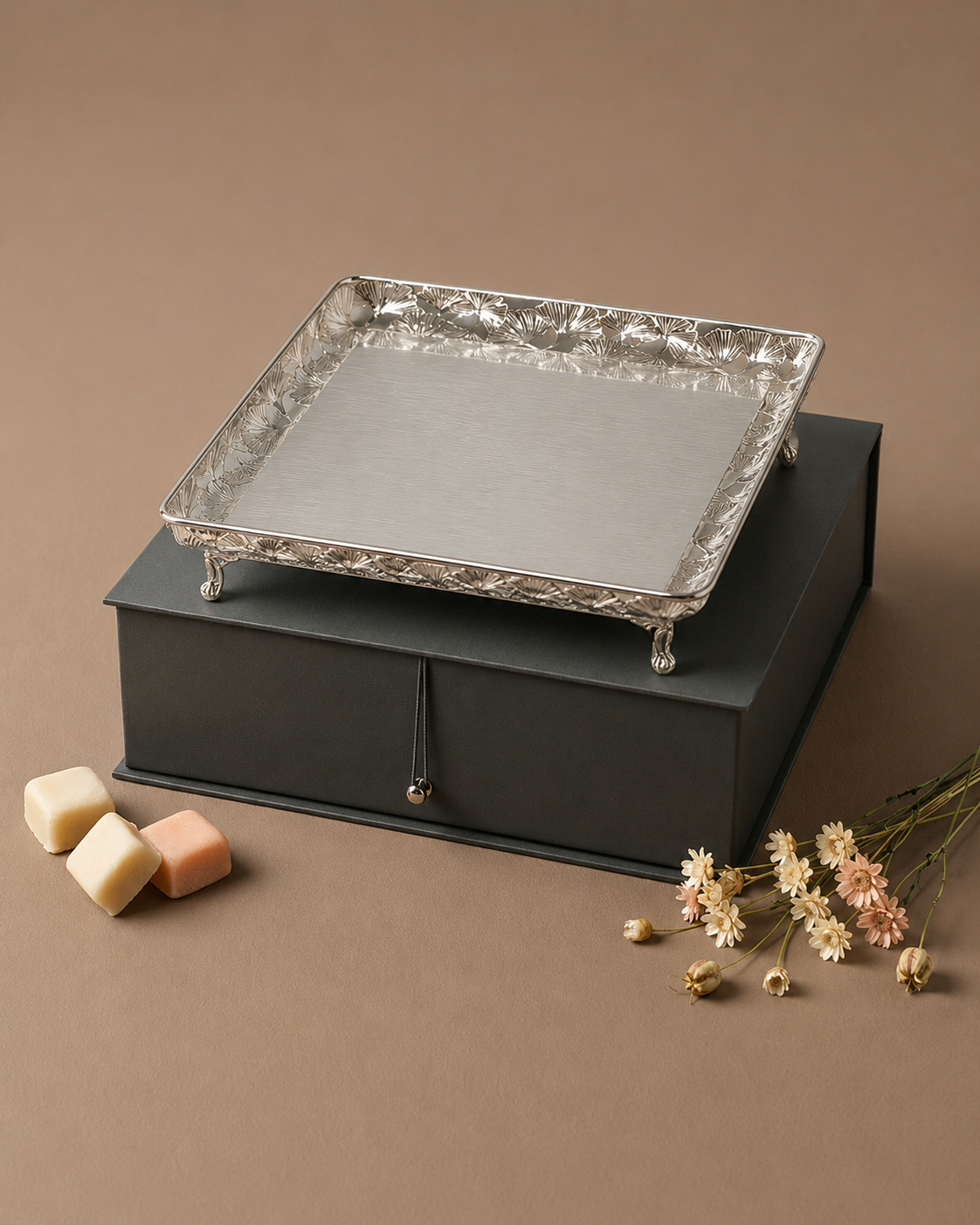 Regal Silver Filigree Tray