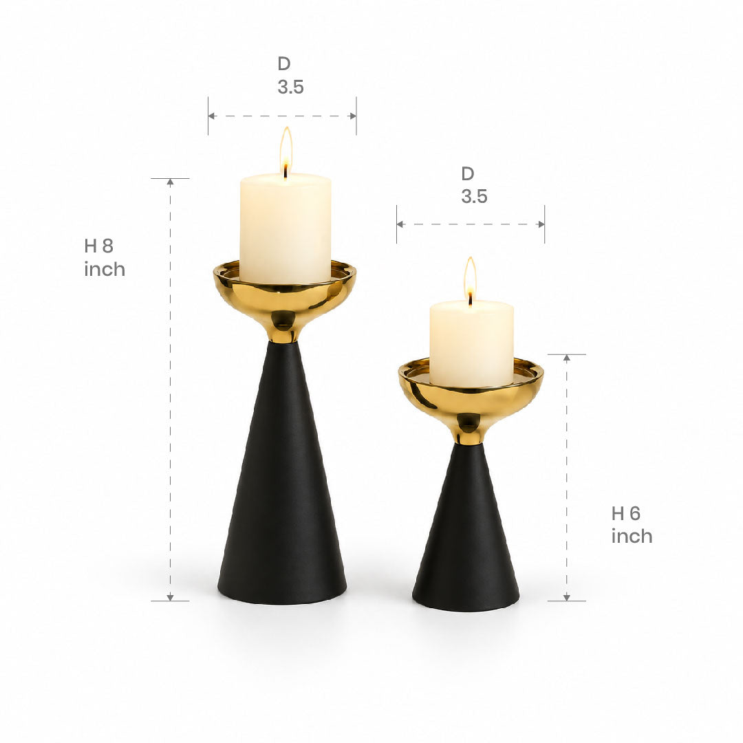 Eclipse Candle Stands – Set of 2