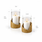 Golden Dune Candle Holder Set of 2