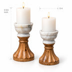 Serene Pedestal Candle Holder