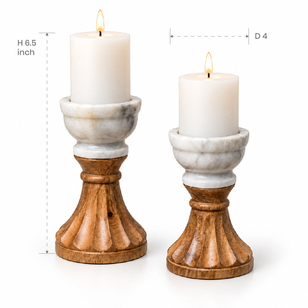 Serene Pedestal Candle Holder