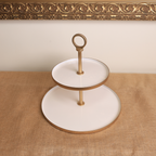 Noir Two Tier Cake Stand