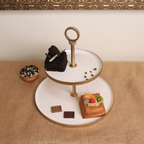 Noir Two Tier Cake Stand