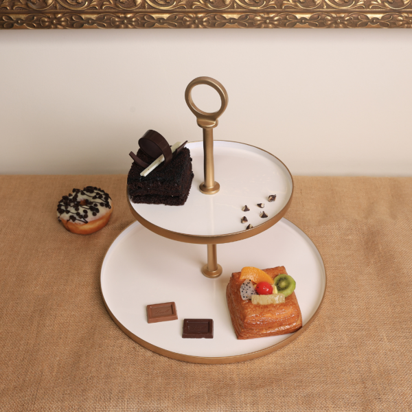 Noir Two Tier Cake Stand
