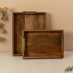 Golden Oak Tray