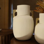 Aluminium Clay Vases – Set of 2