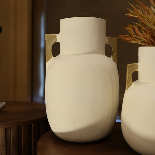 Aluminium Clay Vases – Set of 2