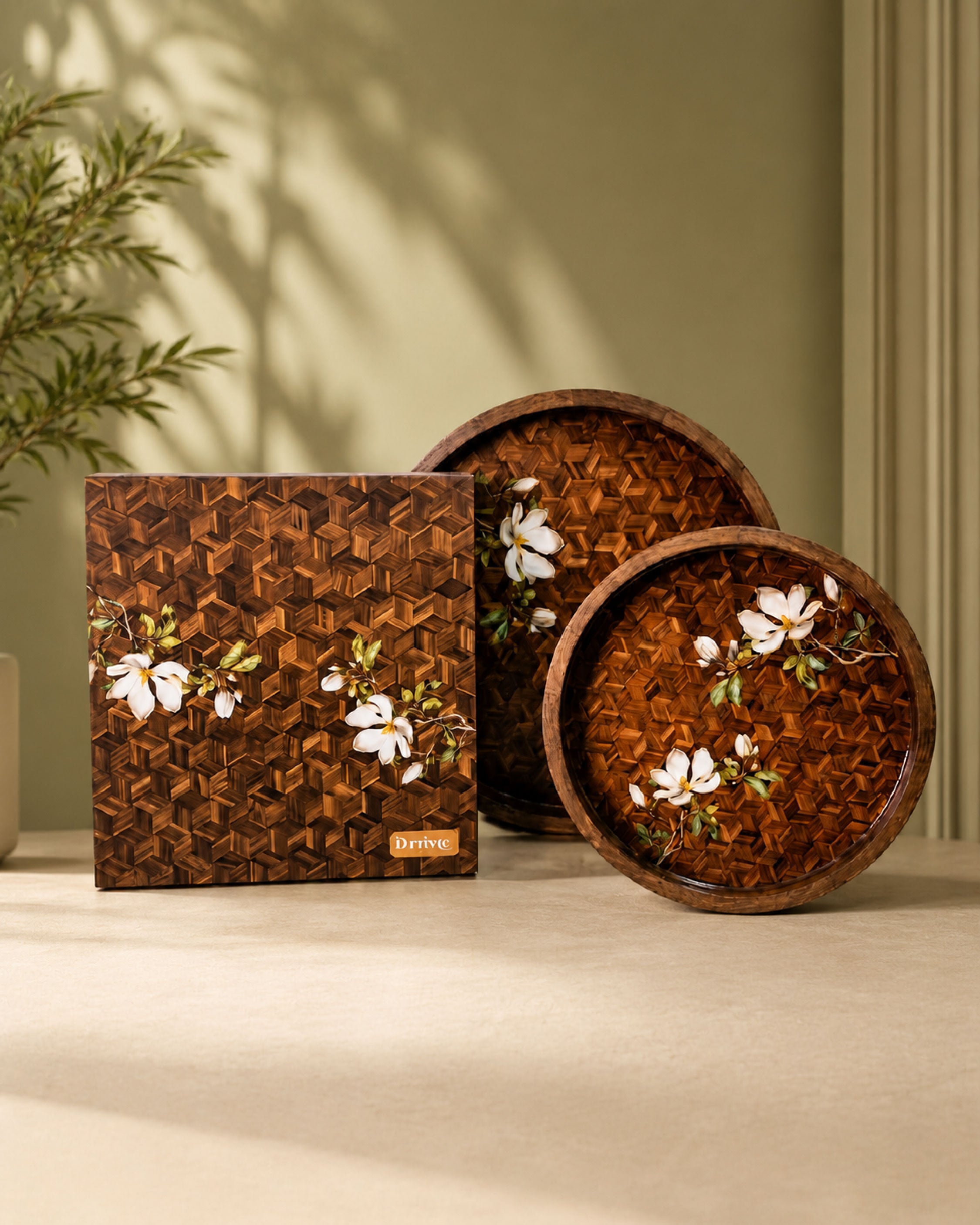 Magnolia Round Trays