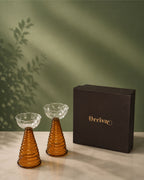 Glass Oil Diya  Set of 2