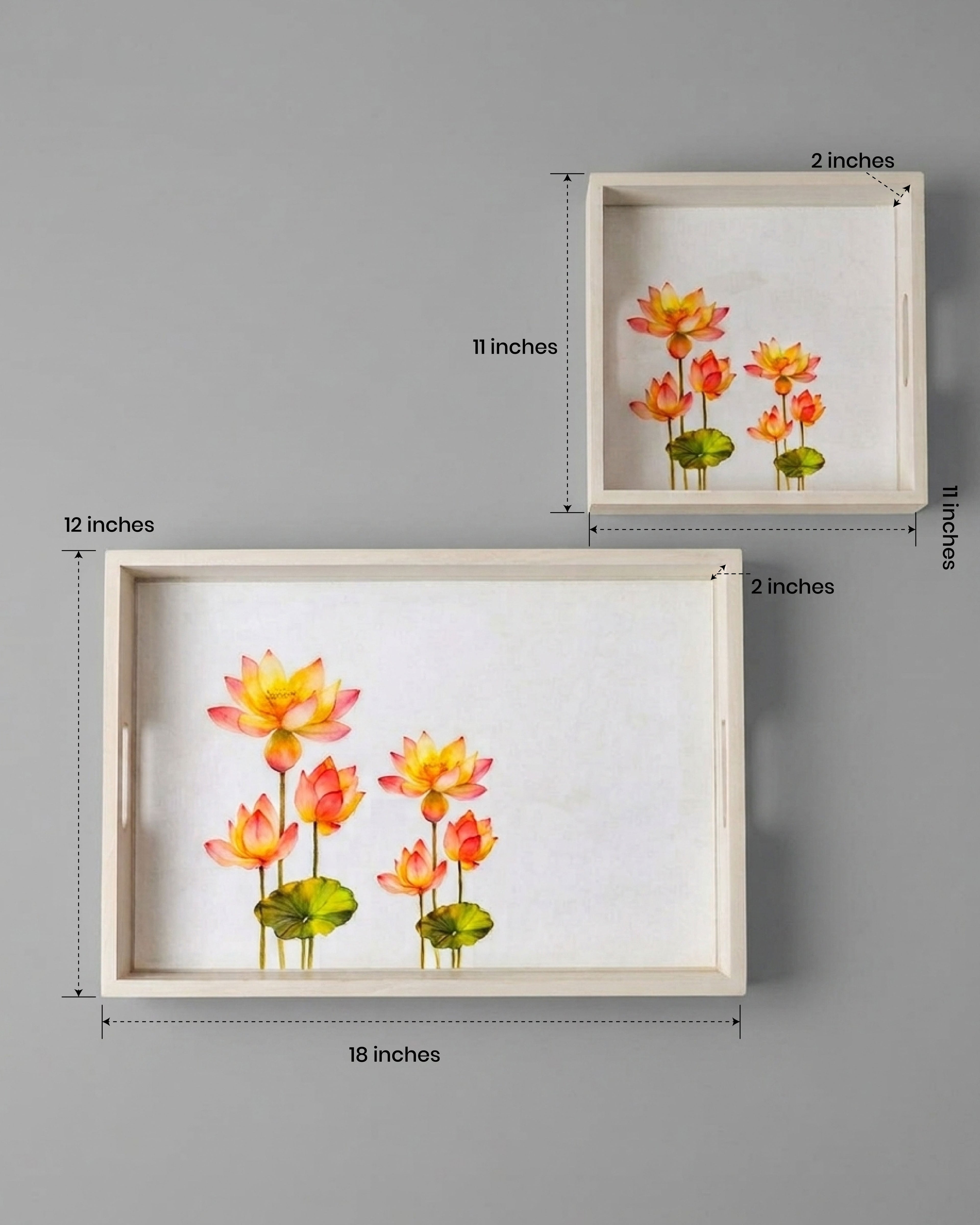 Lotus Pond Serving Tray
