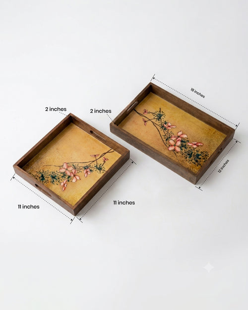 Blossom Art Wooden Tray