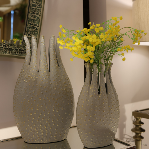 Decorative vase with a blurred background